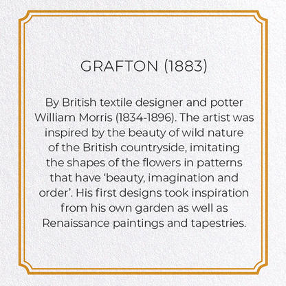 GRAFTON (1883): Pattern Greeting Card