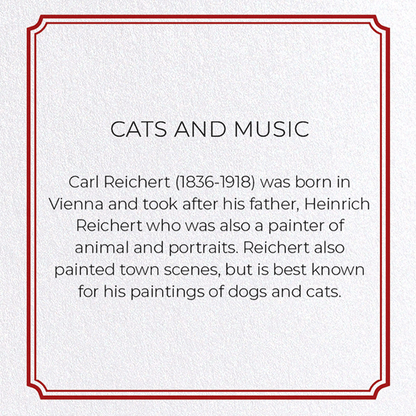 CATS AND MUSIC: Painting Greeting Card