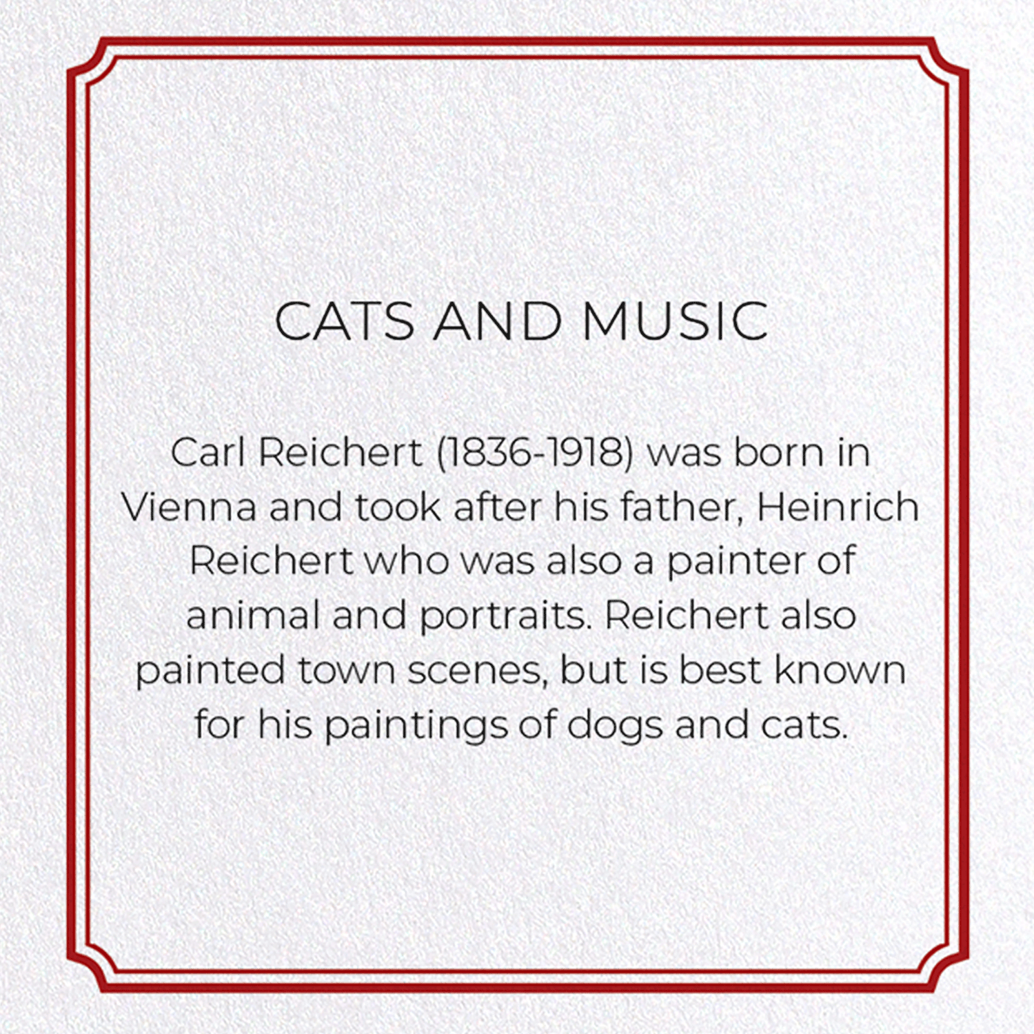 CATS AND MUSIC: Painting Greeting Card