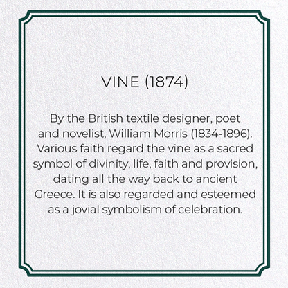 VINE (1874): Pattern Greeting Card