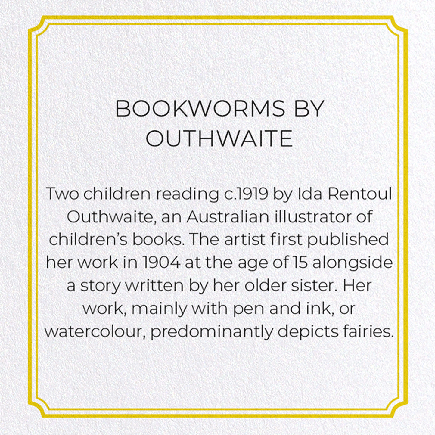 BOOKWORMS BY OUTHWAITE: Painting Greeting Card