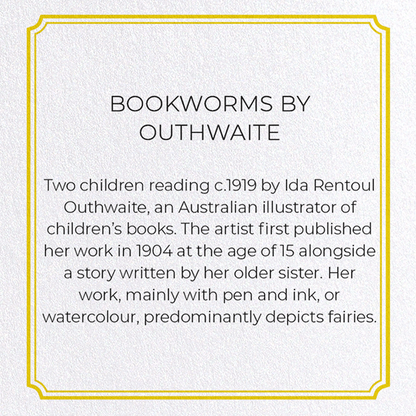BOOKWORMS BY OUTHWAITE: Painting Greeting Card