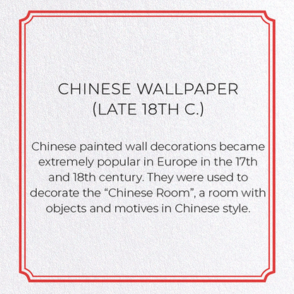 CHINESE WALLPAPER (LATE 18TH C.) : Pattern Greeting Card