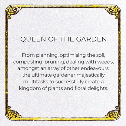 QUEEN OF THE GARDEN: Victorian Greeting Card