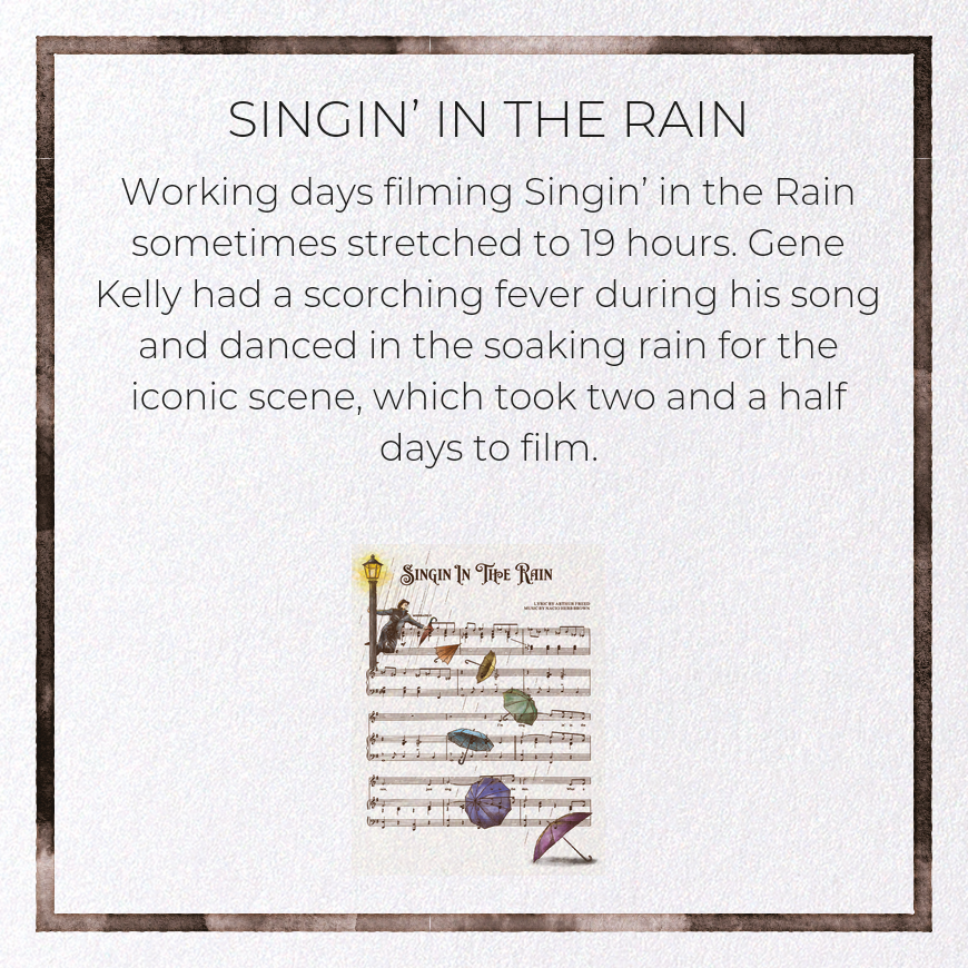 SINGIN’ IN THE RAIN: Victorian Greeting Card