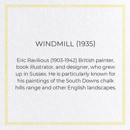 WINDMILL (1935): Painting Greeting Card