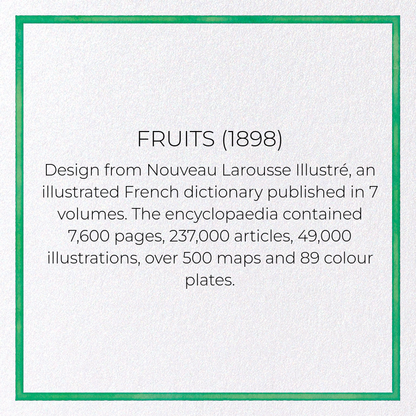 FRUITS (1898): Painting Greeting Card