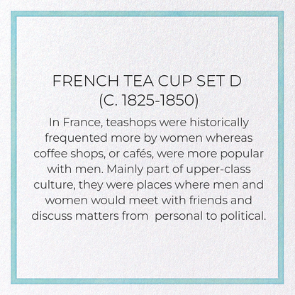 FRENCH TEA CUP SET D (C. 1825-1850): Painting Greeting Card