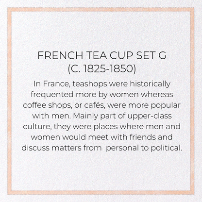 FRENCH TEA CUP SET G (C. 1825-1850): Painting Greeting Card