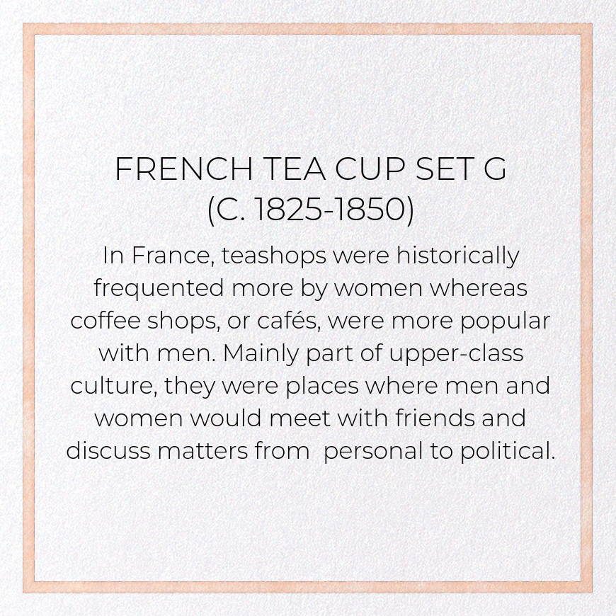 FRENCH TEA CUP SET G (C. 1825-1850): Painting Greeting Card