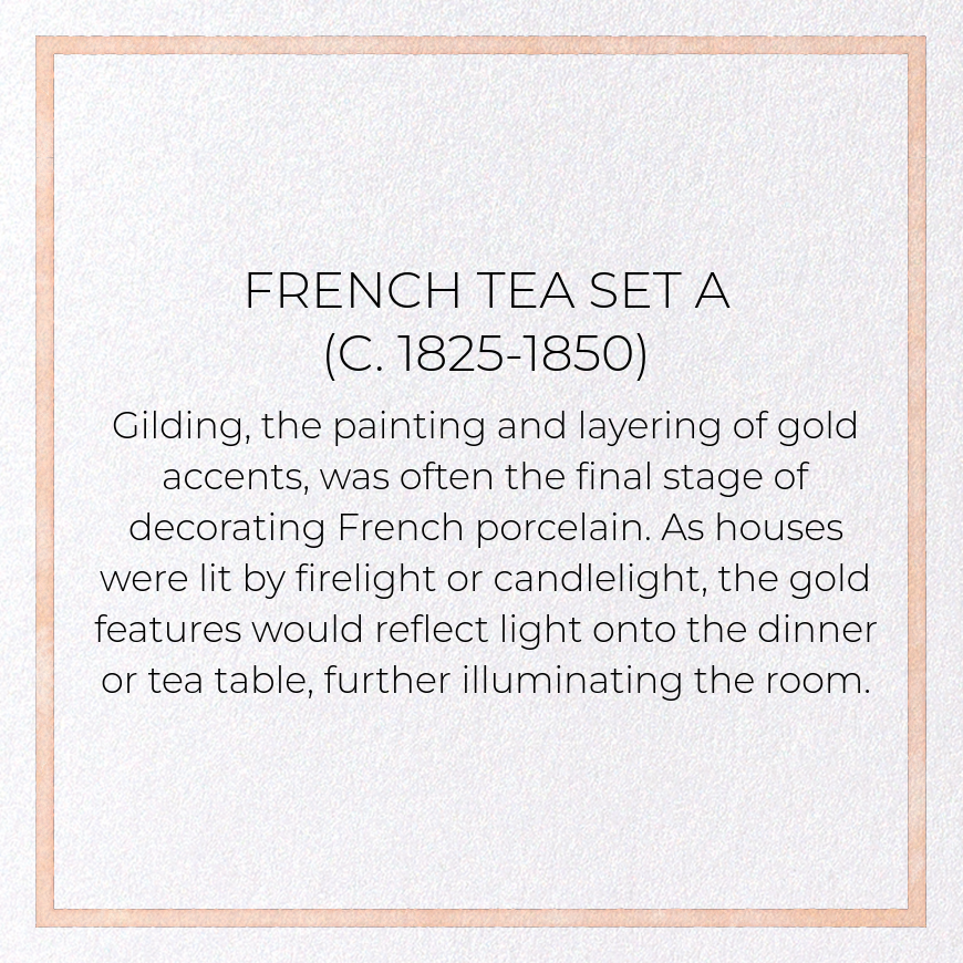 FRENCH TEA SET A (C. 1825-1850): Painting Greeting Card