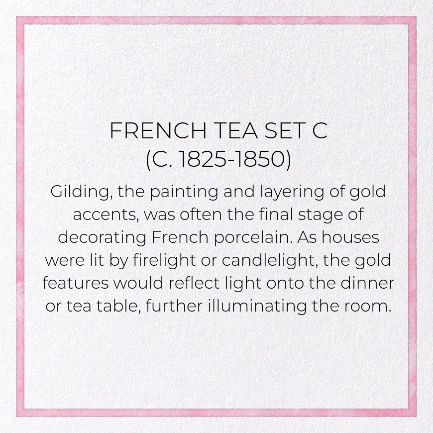 FRENCH TEA SET C (C. 1825-1850): Painting Greeting Card
