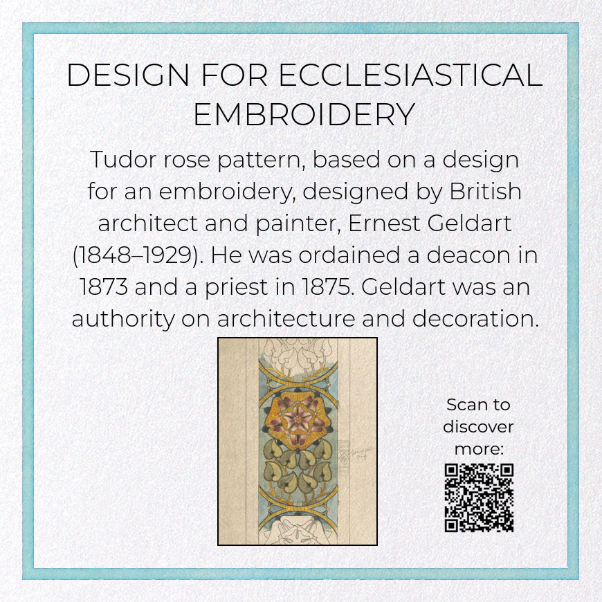 DESIGN FOR ECCLESIASTICAL EMBROIDERY: Pattern Greeting Card