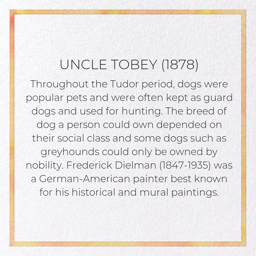 UNCLE TOBEY (1878): Painting Greeting Card