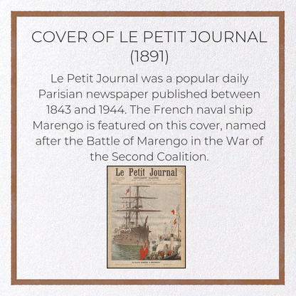 COVER OF LE PETIT JOURNAL (1891): Painting Greeting Card