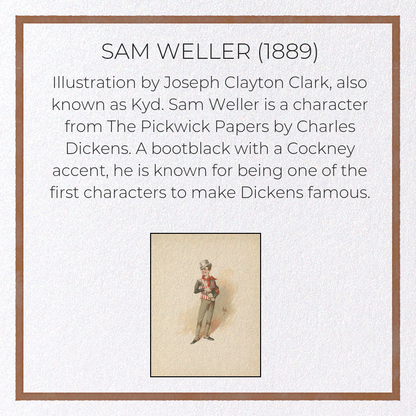 SAM WELLER (1889): Painting Greeting Card