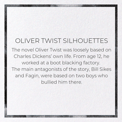 OLIVER TWIST SILHOUETTES: Painting Greeting Card