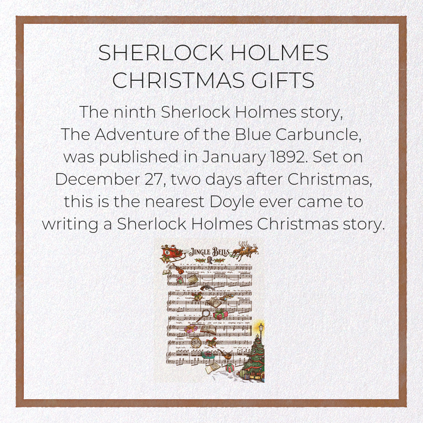 SHERLOCK HOLMES CHRISTMAS GIFTS: Victorian Greeting Card