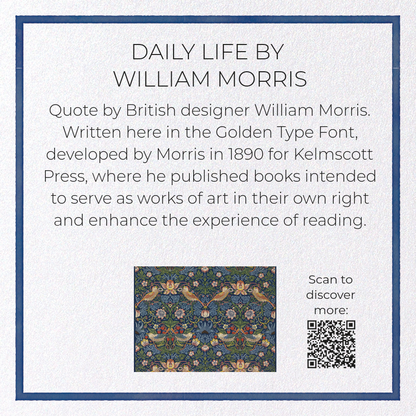 DAILY LIFE BY WILLIAM MORRIS: Pattern Greeting Card