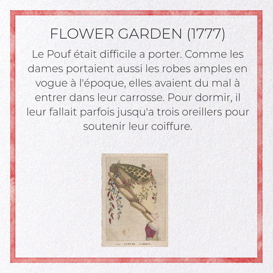 FLOWER GARDEN (1777): Painting Greeting Card