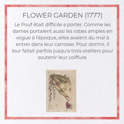 FLOWER GARDEN (1777): Painting Greeting Card