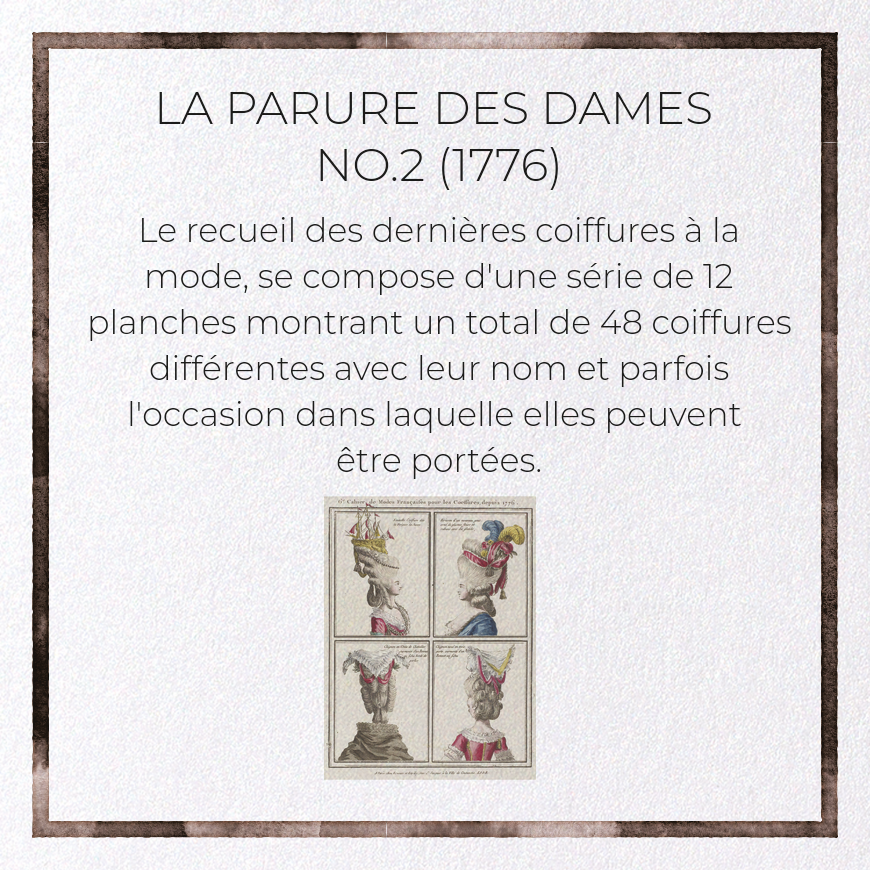 LA PARURE DES DAMES NO.2 (1776): Painting Greeting Card