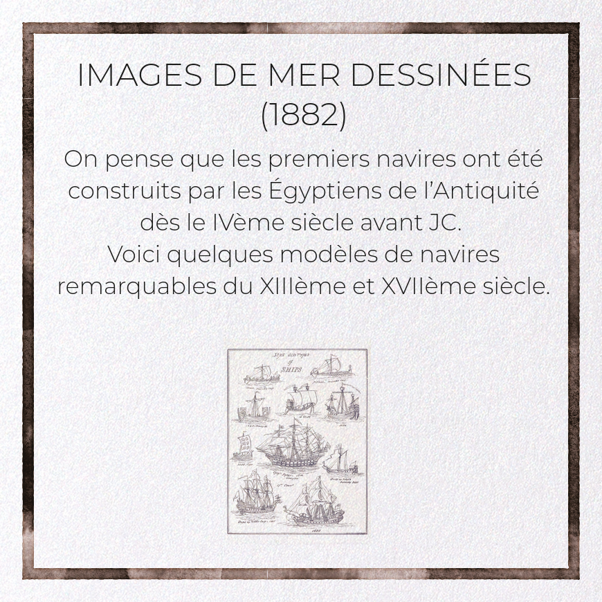 IMAGES DE MER DESSINÉES (1882): Victorian Greeting Card