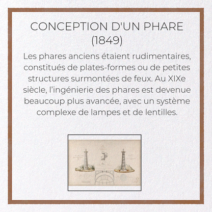 CONCEPTION D'UN PHARE (1849): Painting Greeting Card