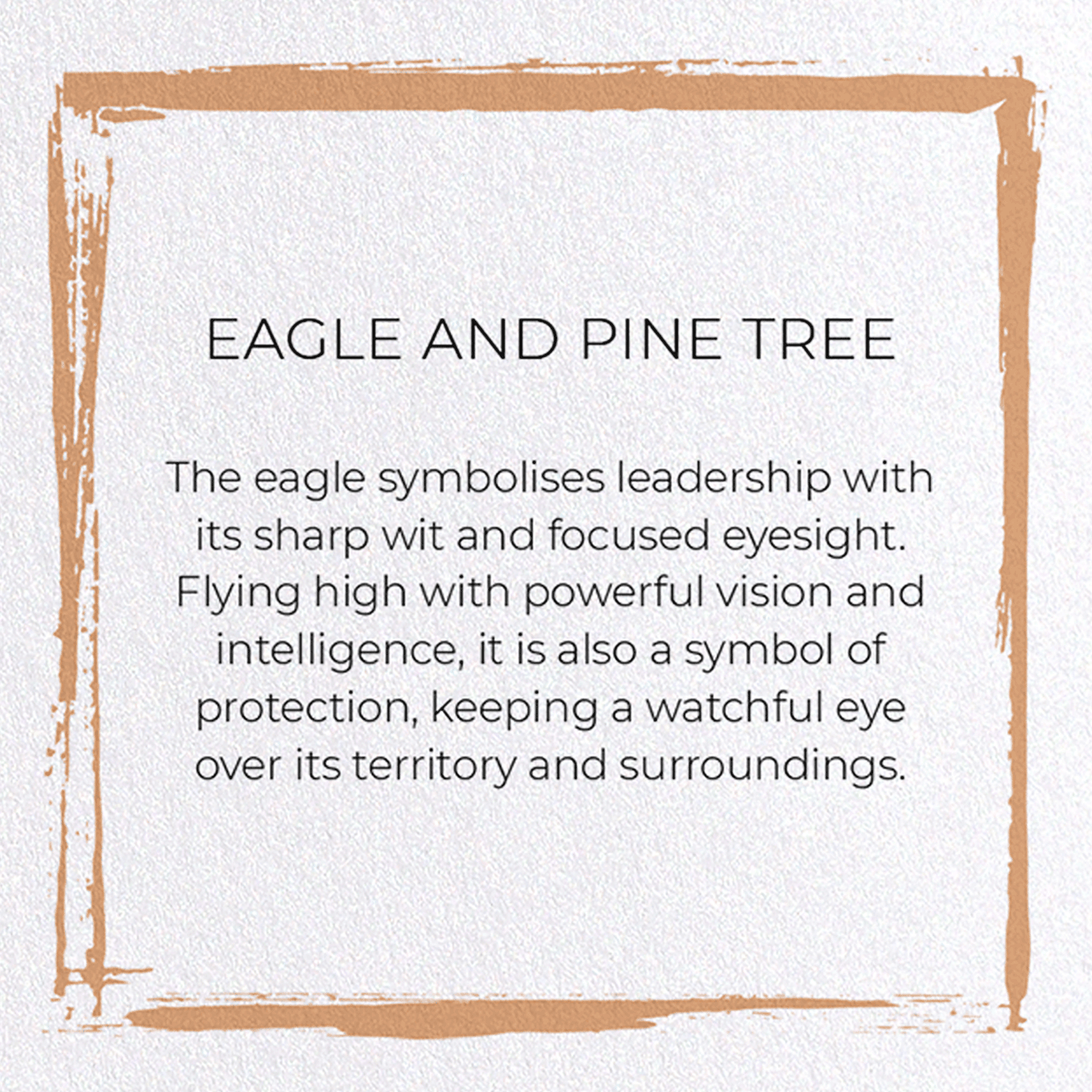 EAGLE AND PINE TREE: Japanese Greeting Card