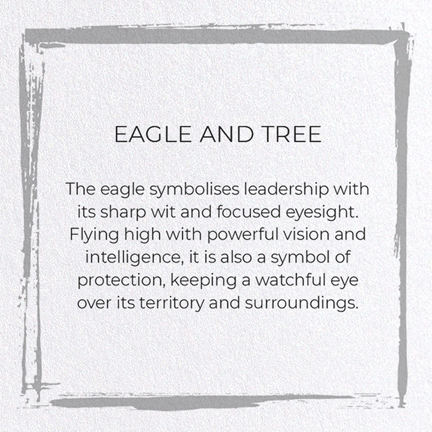 EAGLE AND TREE: Japanese Greeting Card