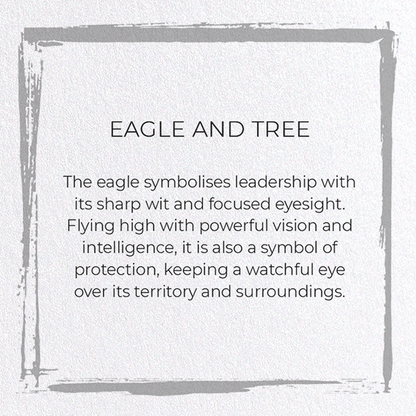 EAGLE AND TREE: Japanese Greeting Card