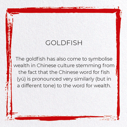 GOLDFISH: Japanese Greeting Card
