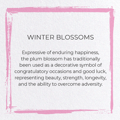 WINTER BLOSSOMS: Japanese Greeting Card