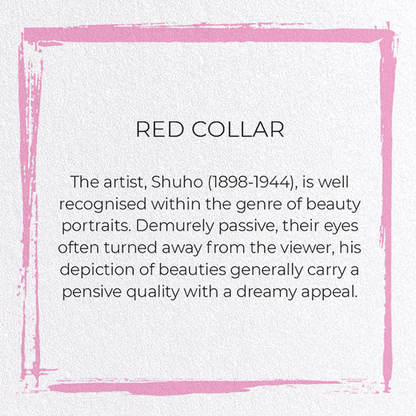 RED COLLAR: Japanese Greeting Card