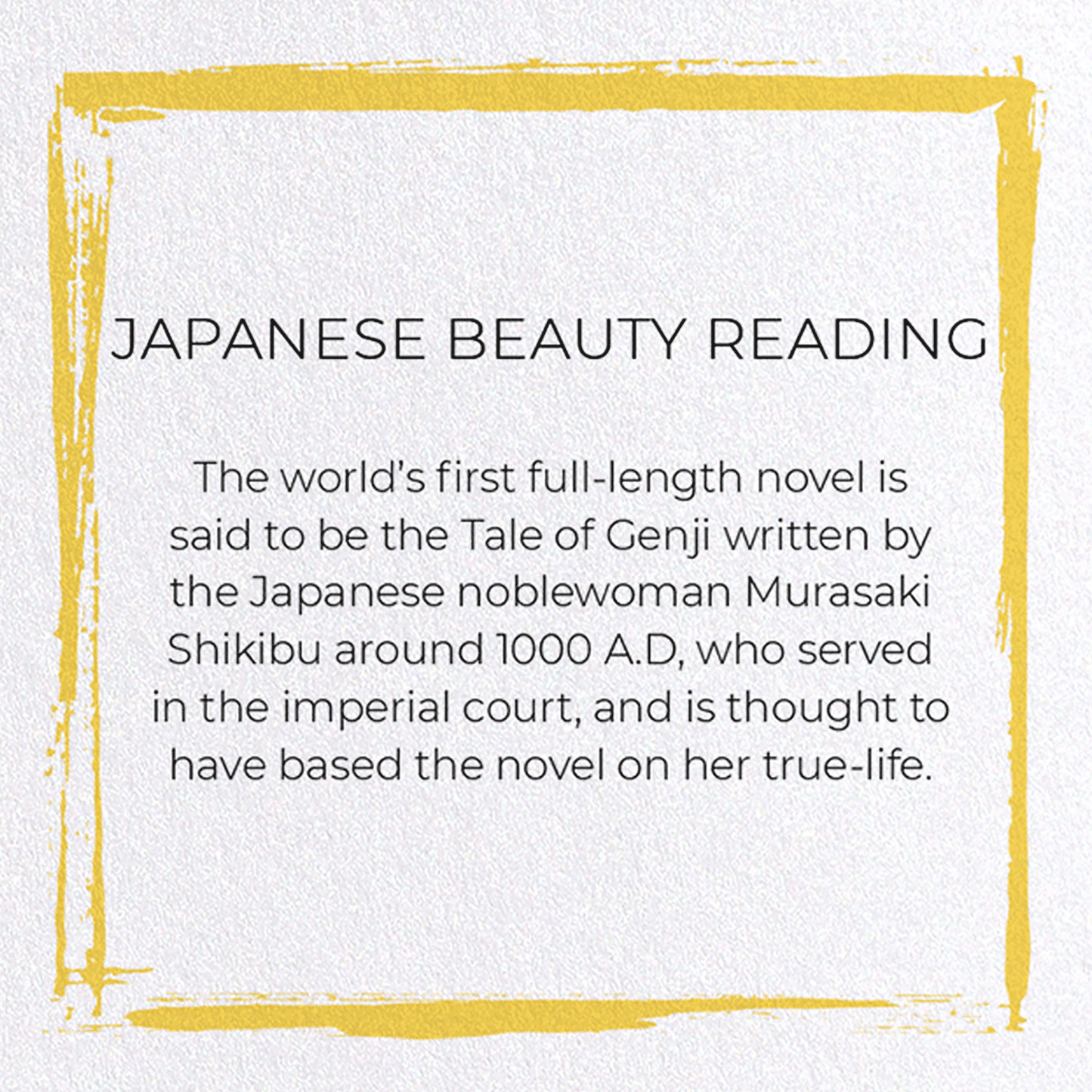 JAPANESE BEAUTY READING: Japanese Greeting Card