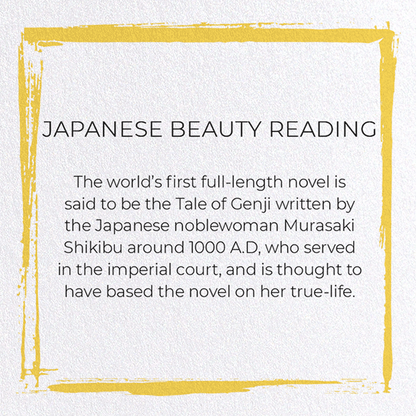 JAPANESE BEAUTY READING: Japanese Greeting Card