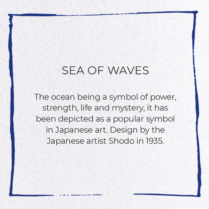 SEA OF WAVES: Japanese Greeting Card