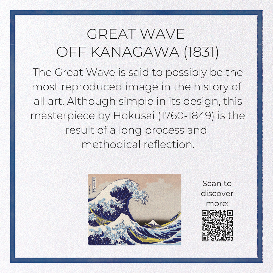 GREAT WAVE OFF KANAGAWA (1831): Japanese Greeting Card