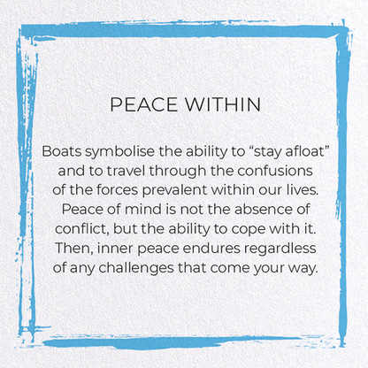 PEACE WITHIN: Japanese Greeting Card