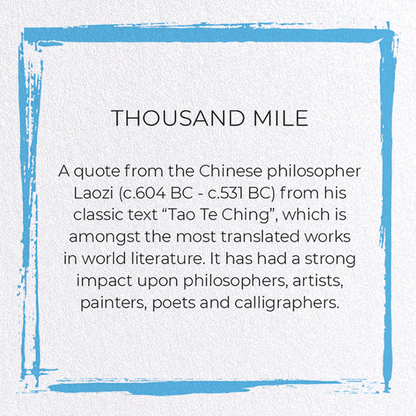 THOUSAND MILE: Japanese Greeting Card