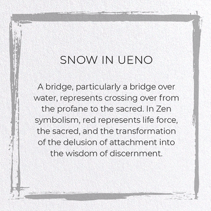 SNOW IN UENO: Japanese Greeting Card