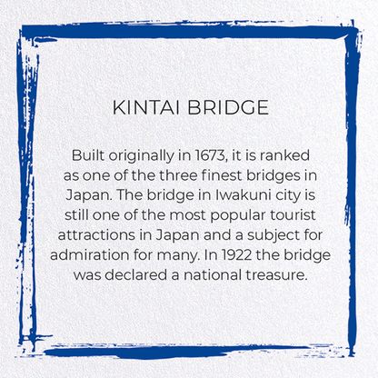 KINTAI BRIDGE: Japanese Greeting Card