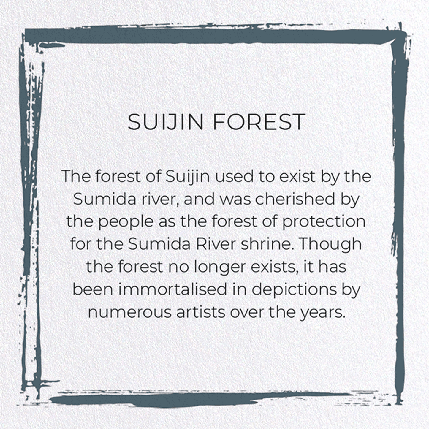 SUIJIN FOREST: Japanese Greeting Card