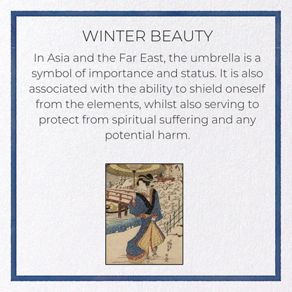 WINTER BEAUTY: Japanese Greeting Card