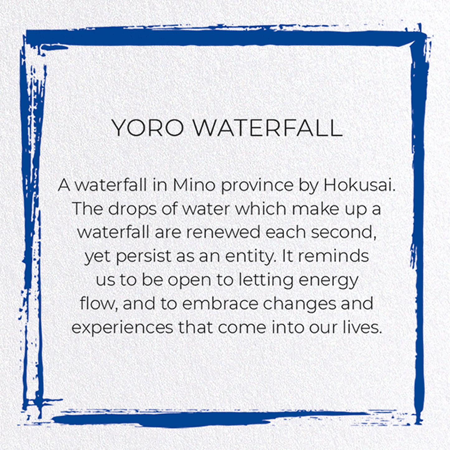 YORO WATERFALL: Japanese Greeting Card