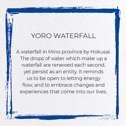 YORO WATERFALL: Japanese Greeting Card