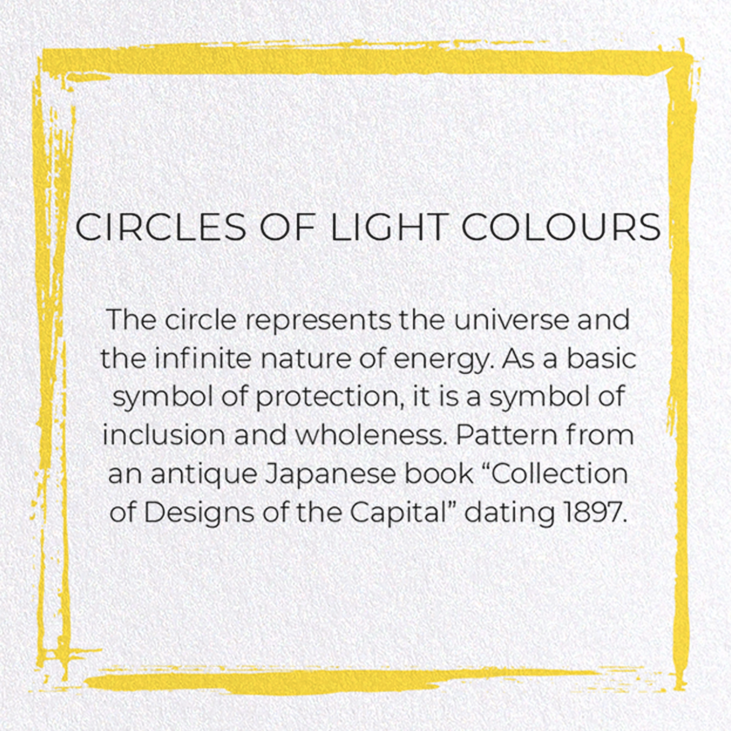 CIRCLES OF LIGHT COLOURS: Japanese Greeting Card