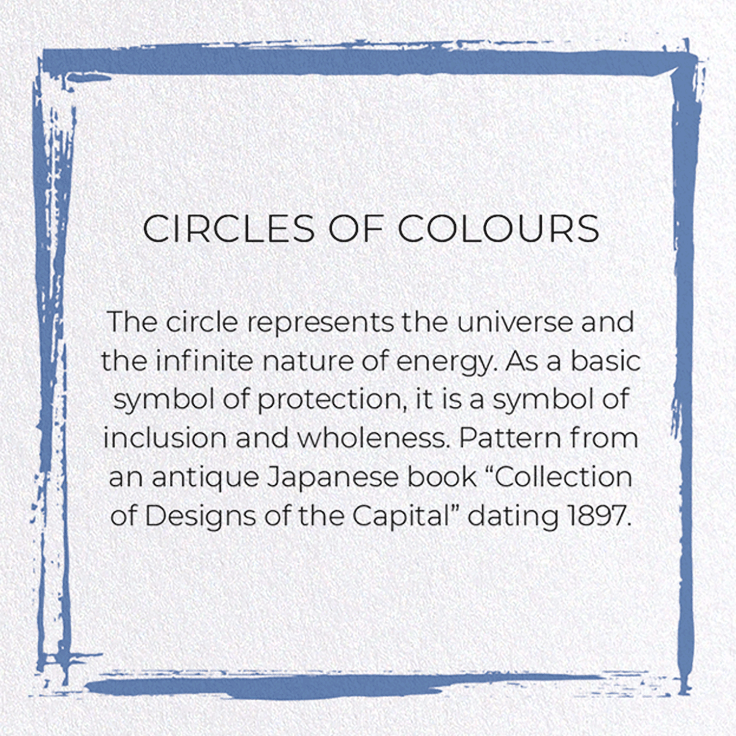 CIRCLES OF COLOURS: Japanese Greeting Card