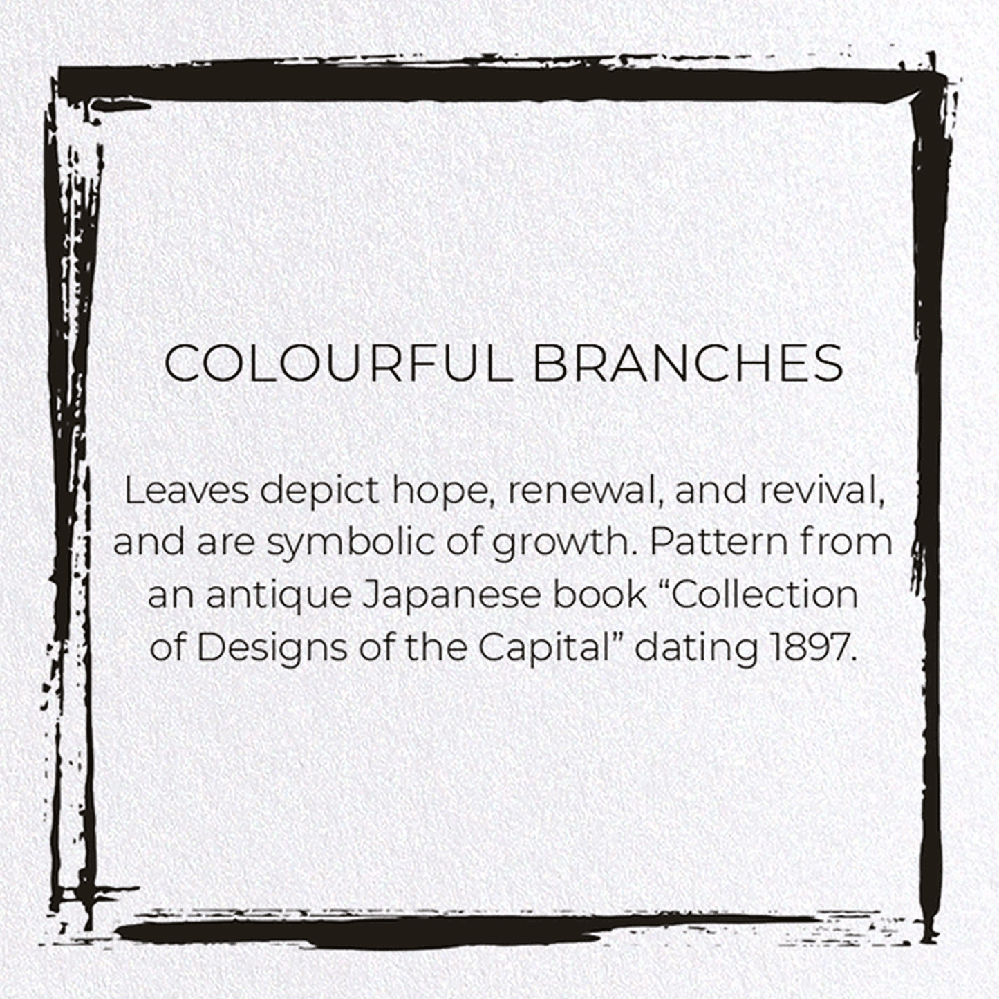 COLOURFUL BRANCHES: Japanese Greeting Card