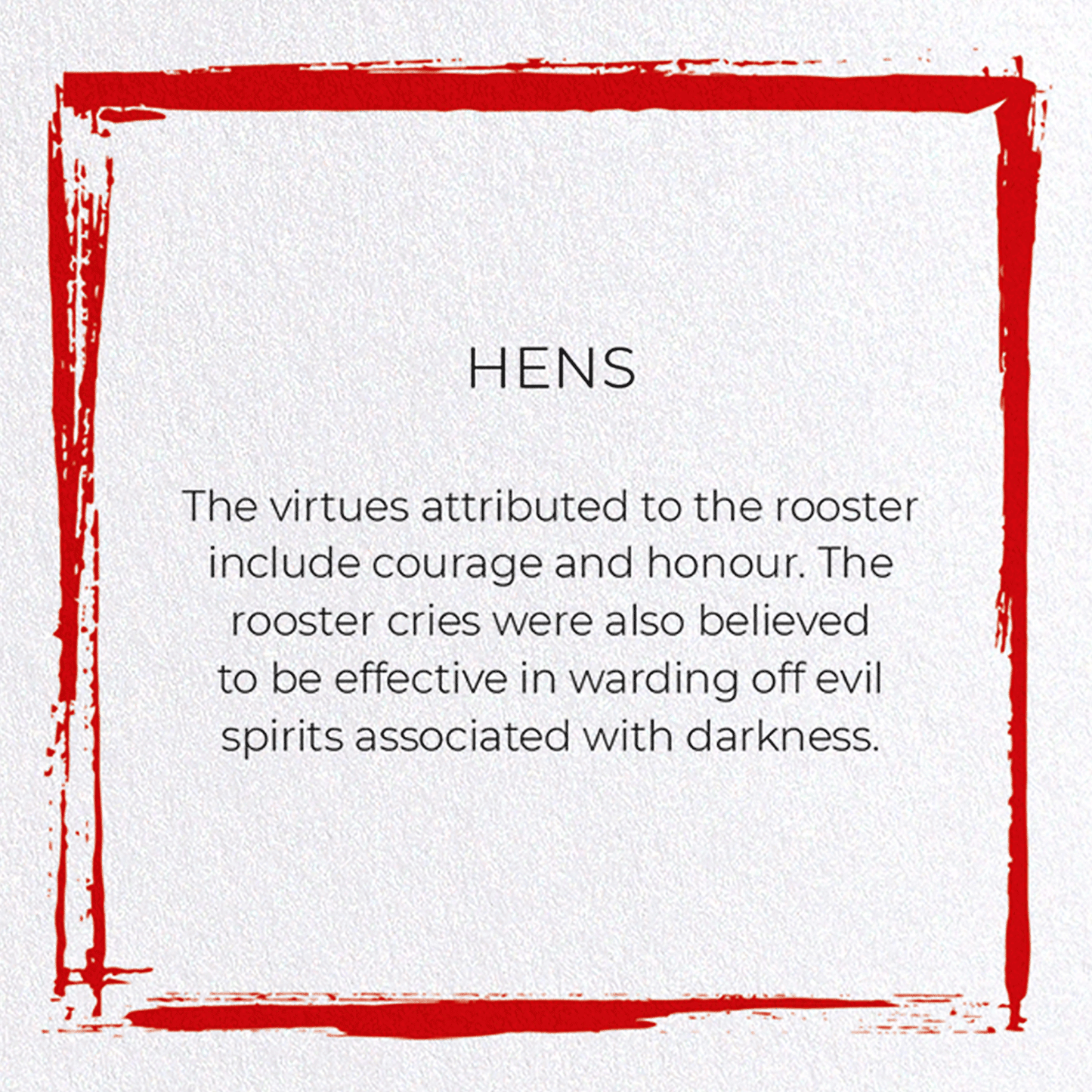 HENS: Japanese Greeting Card